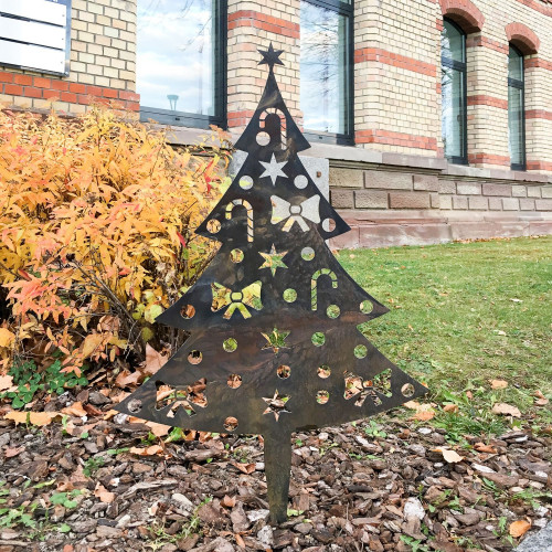 Albero di Natale artificiale in corten Albero di Natale artificiale in corten