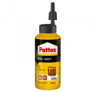 Colle à bois pour projets en extérieur Pattex PU 200g