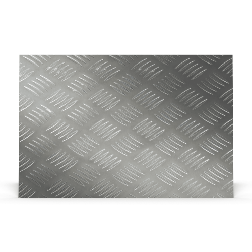 Custom-made rectangular ribbed aluminium plate - Alu checkerboard Custom-made rectangular ribbed aluminium plate - Alu checkerboard