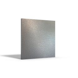 Plaque inox texture cuir carrée sur-mesure Plaque inox texture cuir carrée sur-mesure