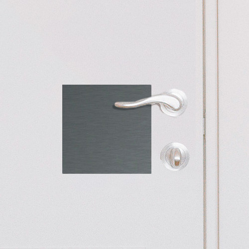 Custom-made half-disc door back plates - John Steel Custom-made half-disc door back plates - John Steel