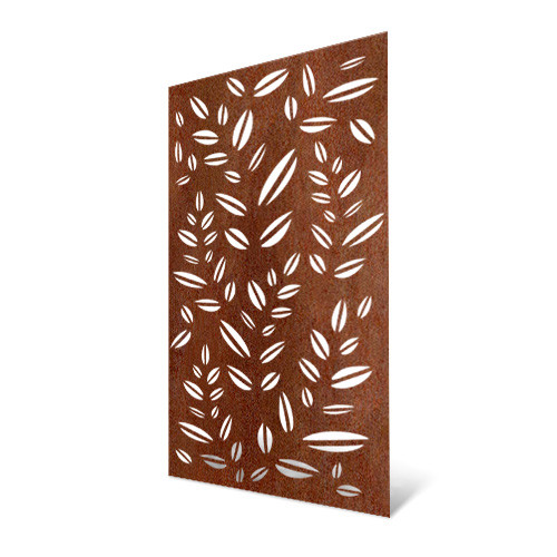 Decorative exterior panel with leaf motif - 180 cm high Decorative exterior panel with leaf motif - 180 cm high