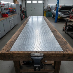 Aluminium traanplaat werkblad op maat - Aankoop & Prijs | John Steel
