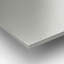 Custom leather-texture stainless steel plate 1mm | Laser cutting