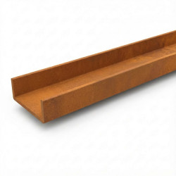 Custom-made Corten steel U-channel | Cutting and folding John Steel