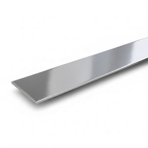 Perfil plano de acero inoxidable bruto y brillante | John Steel