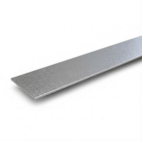 Flat stainless steel profile leather texture - decorative finish