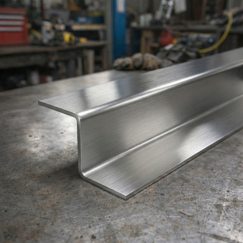 Profilé Z en inox brossé - Profilé de transition inox sur mesure