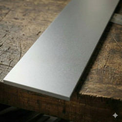 Perfil plano de aluminio anodizado | John Steel