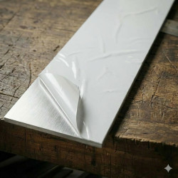 Perfil plano de aluminio en bruto con film protector - John Steel