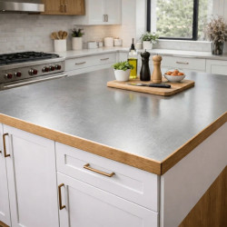 Habillage plat plan de travail inox brut sur mesure