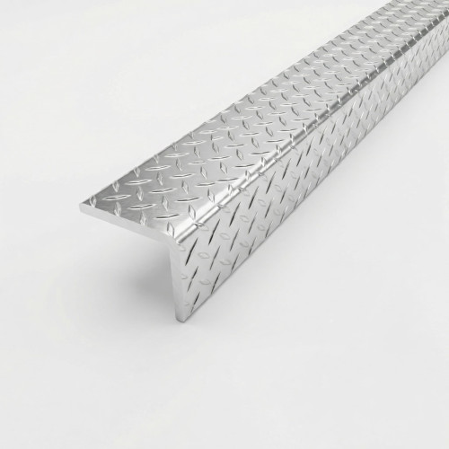 Custom-made tread plate aluminum L-profile | John Steel