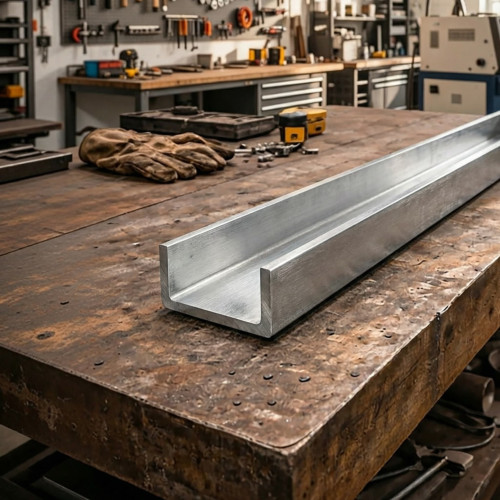 Raw aluminum U channel - Custom lightweight and affordable alu rail
