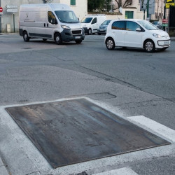 Placa de estrada em aço bruto de alta resistência sob medida
